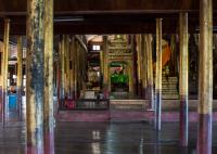Interior of the Nga Phe Kyaung Monastery