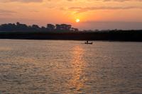 Sunrise over the Ayeyarwaddy River