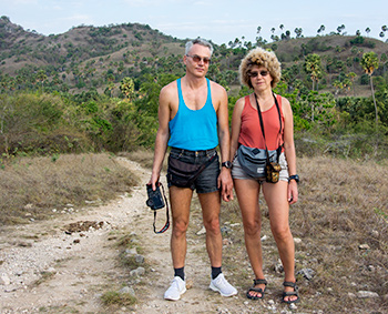 Yvonne & Dirk on Rinca Island
